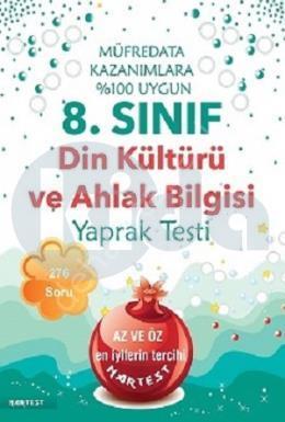 8. SINIF DİN KÜLTÜRÜ VE AHLAK BİLGİSİ YAPRAK TEST- YENİ MÜFREDAT, Nartest