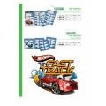 HOT WHEELS DERS PROGRAMLI OKUL ETİKETİ 1 YAPRAK