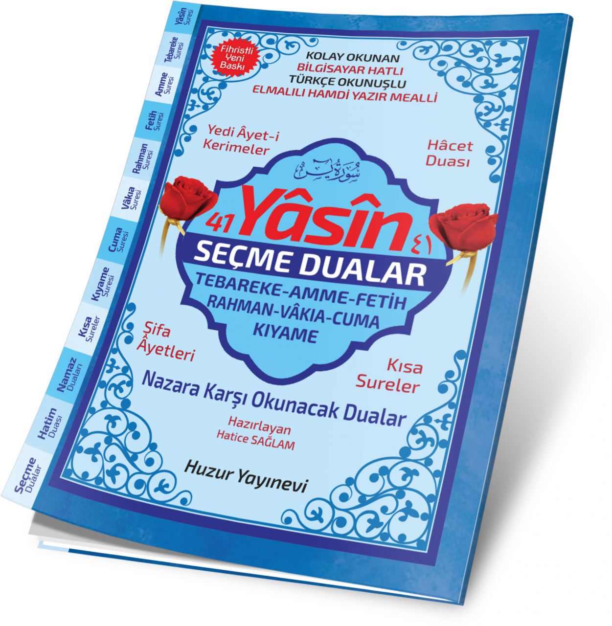 41 Yasin ve Seçme Dualar Hafız Boy Fihristli Yasin-i Şerif (Kod, 071)