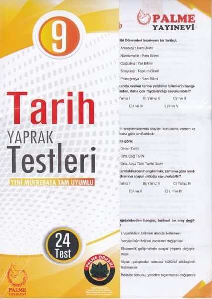 Palme 9. Sınıf Tarih Yaprak Testleri