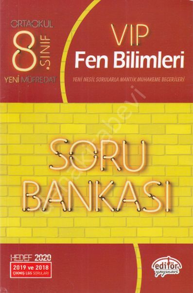 8. Sınıf VIP Fen Bilimleri Soru Bankası , Editör Yayınevi