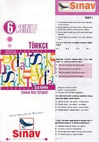Sınav 6.Sınıf Türkçe Yaprak Test (24 Adet)- 2018