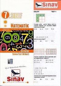 Sınav 7.Sınıf Matematik Yaprak Test (40 Test)-2018