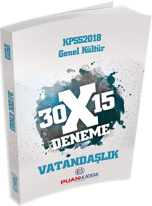 2018 KPSS Genel Kültür Vatandaşlık 30 x 15 Deneme