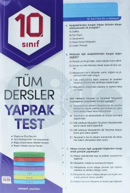 Yaprak Test-10.Sınıf, Element