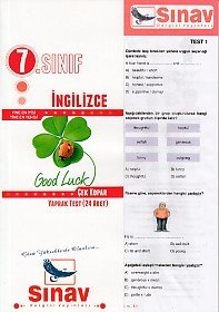 Sınav 7.Sınıf İngilizce Yaprak Test (24 Test)-2018