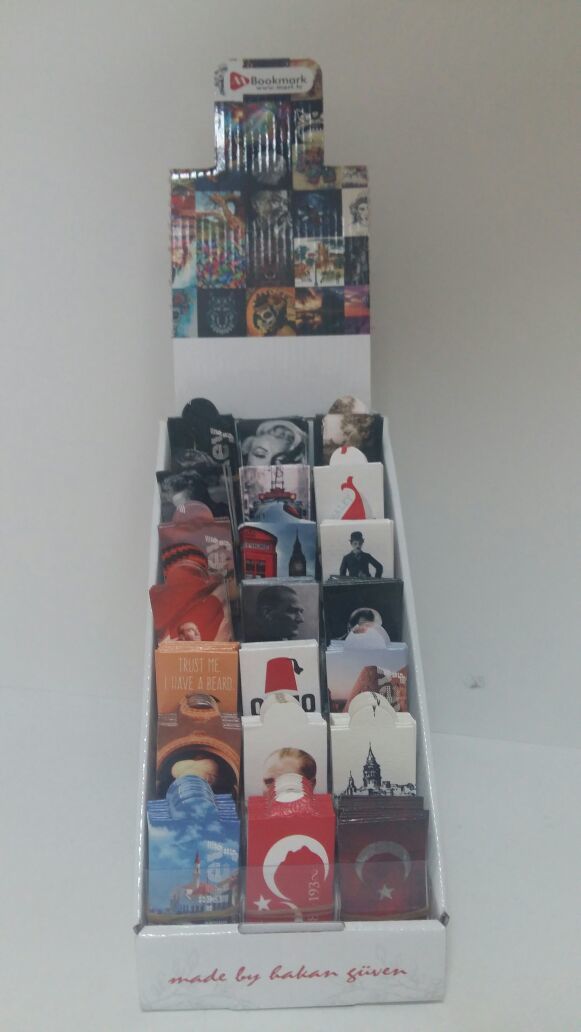 Mıknatıslı Kitap Ayracı 210 Adet Stantlı