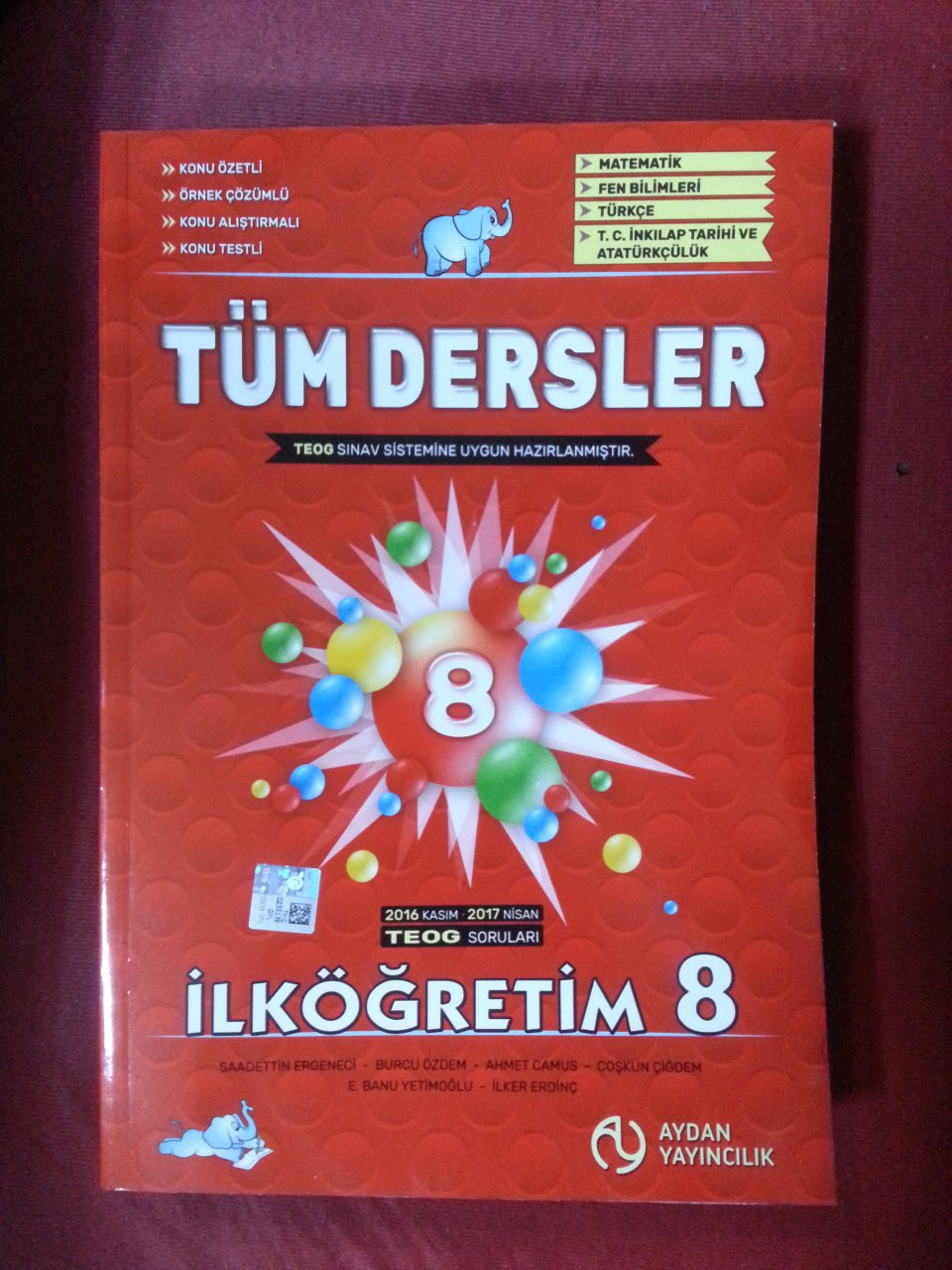 Aydan 8. Sınıf Tüm Dersler Konu Anlatımlı-Yeni Baskı