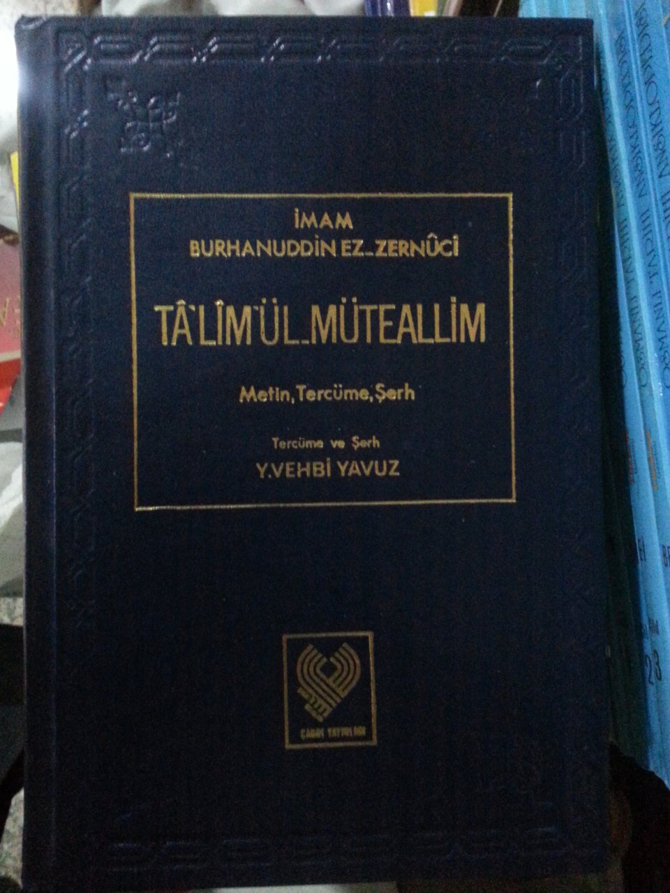 2.el, Talimül Müteallim Metin, tercüme, şerh, 1980 baskı
