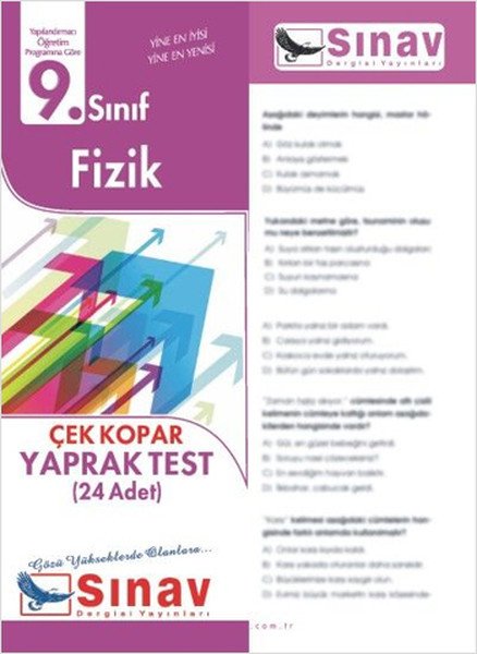 Sınav 9.Sınıf Fizik Yaprak Test (24 Test)