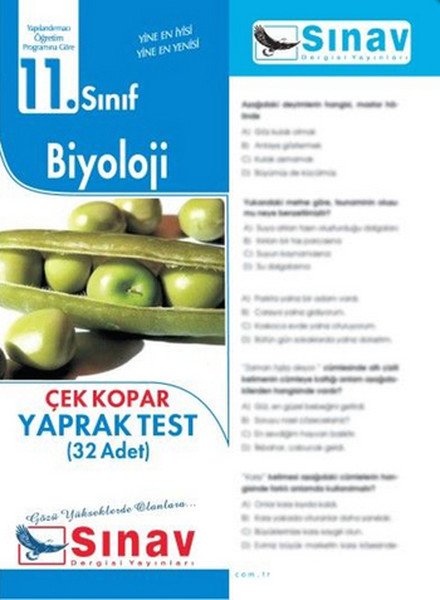 Sınav 11.Sınıf Biyoloji Yaprak Test (32 Test)