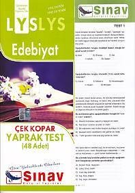Sınav Lys Edebiyat Yaprak Test (48 Test)