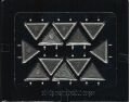 GÜMÜŞ OKSİTLİ SÜRGÜLÜ CEVŞEN, demir cevşen/metal cevşen,1 adet