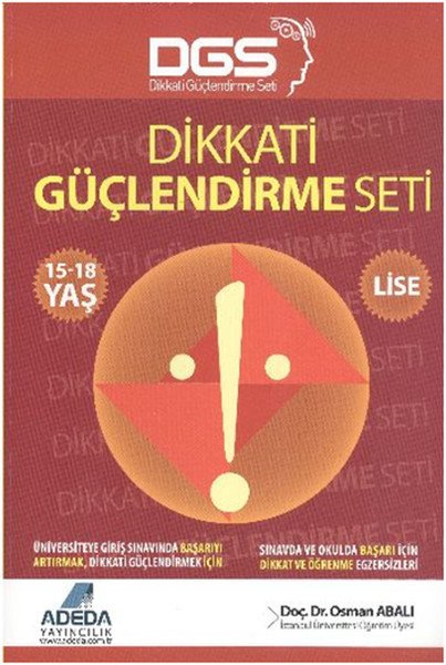 Dikkati Güçlendirme Seti - Lise 15-18 Yaş, Adeda Yay.