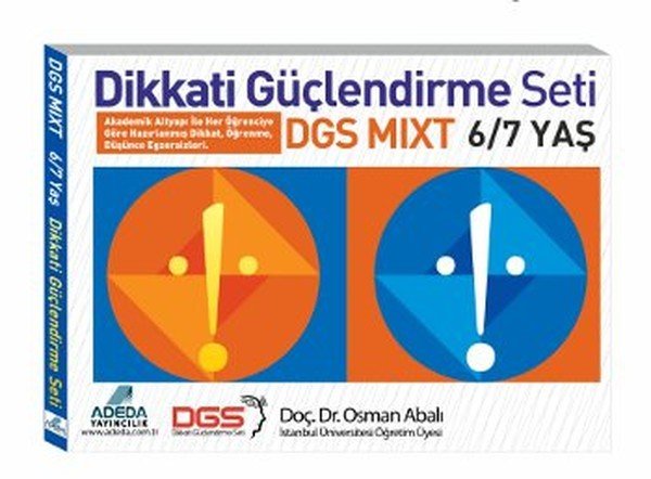 Dikkati Güçlendirme Seti Mixt 6/7 Yaş, Adeda