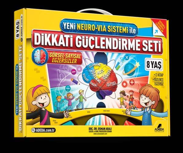 Dikkati Güçlendirme Seti 8 Yaş 3 Kitap Karton Kutu Set