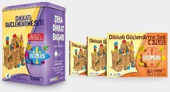 Dikkati Güçlendirme Seti Plus 6 Yaş (3 Kitap + Ahşap Materyaller)