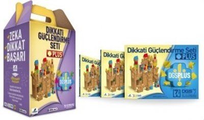 Dikkati Güçlendirme Seti Plus 7 Yaş 3 Kitap 112 Parça Ahşap Materyal Metal Kutu