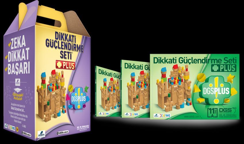 Dikkati Güçlendirme Seti Plus 11 Yaş (3 KİTAP), Adeda Yayıncılık