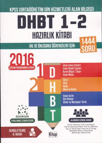 Dhbt 1-2 hazırlık kitabı, Kitap Dünyası Yayınları