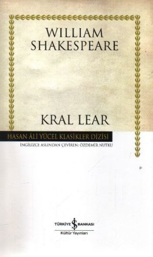 Kral Lear Hasan Ali Yücel Klasikleri Ciltli, William Shakespeare