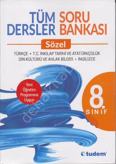 8.Sınıf Tüm Dersler Sözel Soru Bankası, Tudem Eğitim