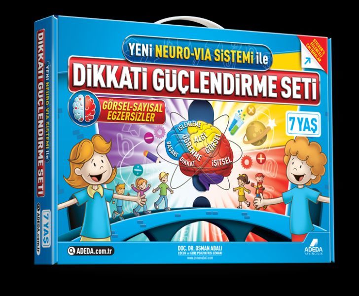 Dikkati Güçlendirme Seti 7 Yaş A-B-C 3 Kitap (Kutulu), Adeda