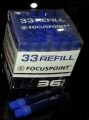 FOCUSPOINT 33 TAHTA KALEMİ KARTUŞU MAVİ  36 lı Paket