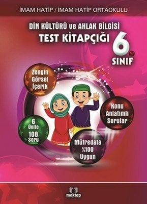 6. Sınıf Din Kültürü Ve Ahlak Bilgisi Test Kitapçığı, Mektep Yayınları
