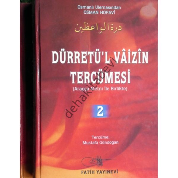 Dürretül Vaizin Tercümesi 2 cilt Takım, Osmanlı Yayınevi