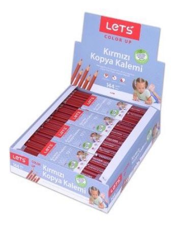 Lets Kırmızı Kopya Kalemi 144 adet