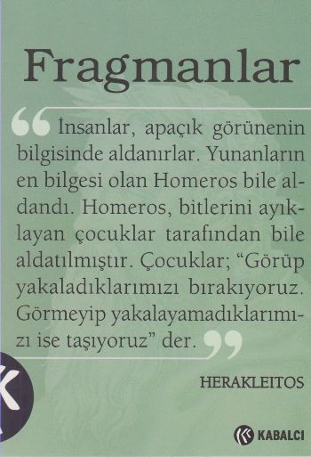 Fragmanlar, Herakleitos