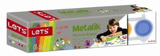 Lets Parmak Boyası Metalik 6 Renk