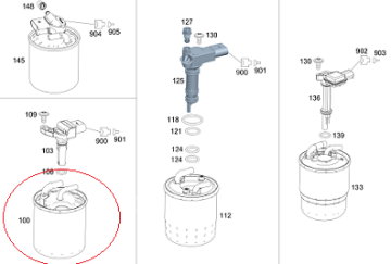 Mercedes W212/A169 640/642/651 Motor Mazot Filtresi