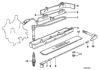 Bmw 3 Seri E36/Z3 M42/M44 Motor Buji Kablo Seti