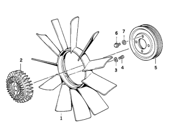 BMW E36,46,34 FAN TERMİGİ M43/M50 4 DELİK