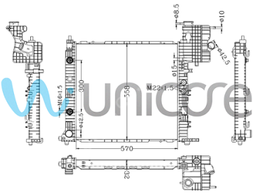 Vito W638 611 Motor Su Radyatörü Otomatik Klimalı