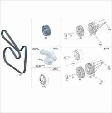 Vito W447 622 Reno Motor V Kayışı/Kanallı Kayış