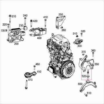 Vito W447 Yatak Taşıyıcı Pimi/Şanzuman Taşıyıcı Pim/622 Reno Motor