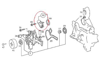 Mercedes W211/W210112 Motor Termostat