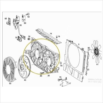 Vito W639/Viano 646 Motor Radyatör Fan Çerçevesi