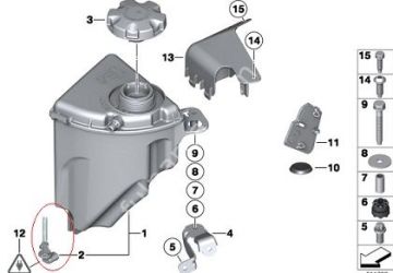 Bmw X5 E53/Mini Cooper/F10 N47 Motor Far Radyatör Yedek Su Deposu Su Seviye Sensörü/Şamandıra