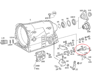 Mercedes W210/W202/W208 111 Motor/722 Şanzuman  Vites Çubuğu/Otomatik Şanzuman Çubuğu