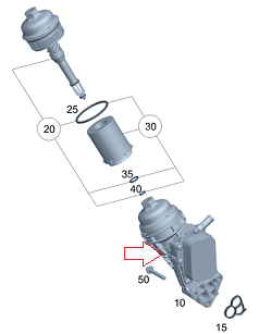 Mercedes W117 CLA 180/W246 270 Motor Yağ Soğutucu