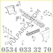 Vito W639/Viano 2004/2010 Arka Orta Tampon PDC Li