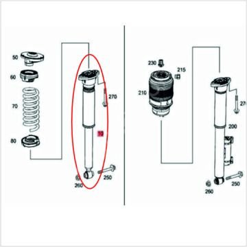 Mercedes W205 Arka Amortisör Sağ Ve Sol