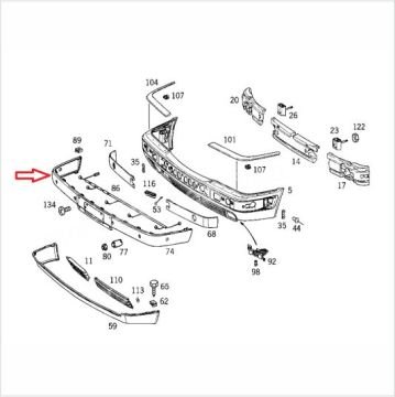 Mercedes W210 96/99  Ön Tampon Kaplaması-Tampon Bantı