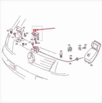 Vito W638 Ön Motor Kaputu Kilidi/Üst