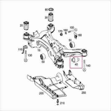 Mercedes GLa W156/W246 Arka Travers Fişeği/Arka Salıncak Burcu Burç