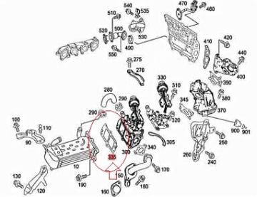 Vito W639/Viano 651 Motor Egr Soğutusucu Conta/Manifold Yağ Soğutucu CONTA